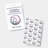 4 juli feest Baseball Badge (Voor- en achterkant)