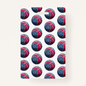 4 juli Feest Basketbal Badge (Achterkant)