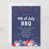 4 juli feest BBQ Kaart (Voorkant)