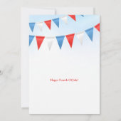 4 juli feest BBQ uitnodiging (Achterkant)