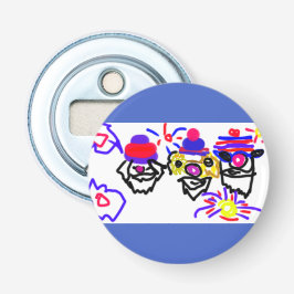 4 juli-feest button flesopener