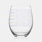 4 juli feest Drinkware Set Wijnglas Zonder Voet (Achterkant)