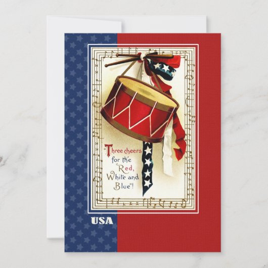 4 juli Feest | Evenement  ontwerp Kaart (Voorkant)