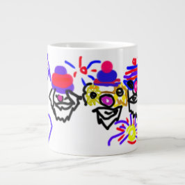 4 juli-feest grote koffiekop