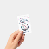 4 juli-feest honkbal badge (Handheld)