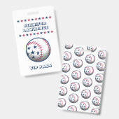 4 juli-feest honkbal badge (Voor- en achterkant)