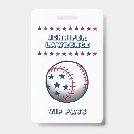 4 juli-feest honkbal badge (Voorzijde)