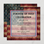 4 Juli Feest Kaart (Voorkant / Achterkant)