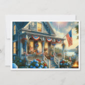 4 juli-feest kaart (Achterkant)