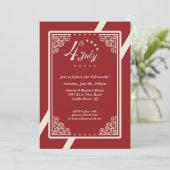 4 juli Feest Kaart (Staand voorkant)