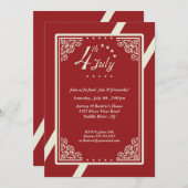 4 juli Feest Kaart (Voorkant / Achterkant)