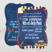 4 juli Feest Krijtbord Feest Kaart (Voorkant / Achterkant)