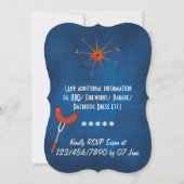 4 juli Feest Krijtbord Feest Kaart (Achterkant)