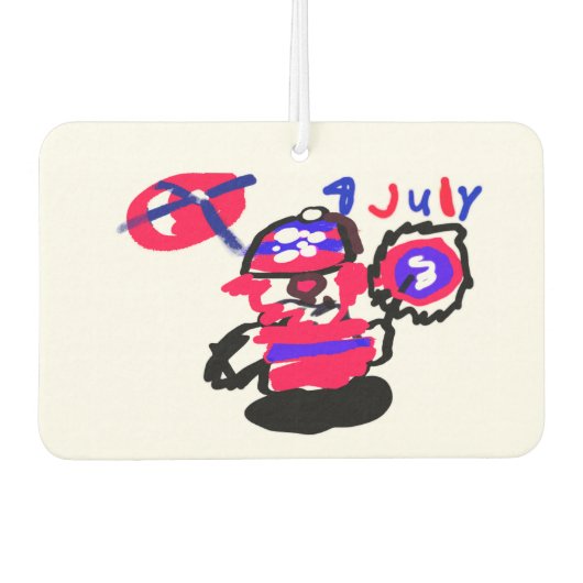 4 juli-feest luchtverfrisser (Voorkant)