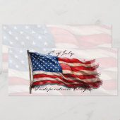 4 juli - Feest met de Amerikaanse vlag (Voorkant / Achterkant)