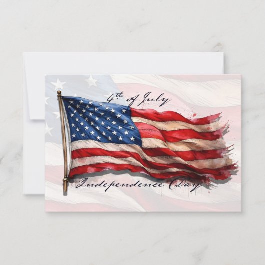 4 juli - Feest met de Amerikaanse vlag (Voorkant)