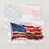 4 juli - Feest met de Amerikaanse vlag (Voorkant / Achterkant)