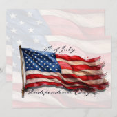4 juli - Feest met de Amerikaanse vlag (Voorkant / Achterkant)
