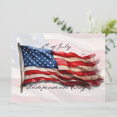 4 juli - Feest met de Amerikaanse vlag (Staand voorkant)