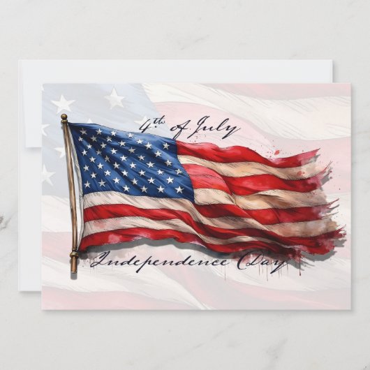 4 juli - Feest met de Amerikaanse vlag (Voorkant)