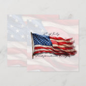 4 juli - Feest met de Amerikaanse vlag (Voorkant / Achterkant)