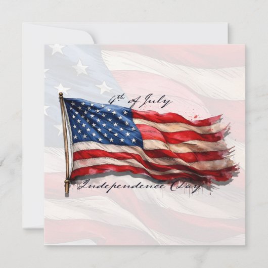 4 juli - Feest met de Amerikaanse vlag (Voorkant)
