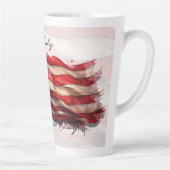 4 juli - Feest met de Amerikaanse vlag Latte Mok (Rechts)