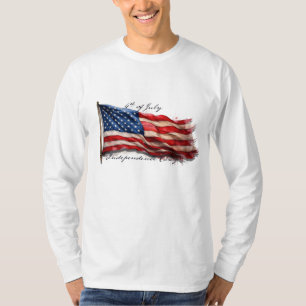4 juli - Feest met de Amerikaanse vlag T-shirt