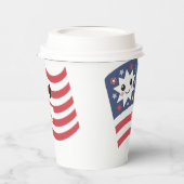 4 juli feest papieren bekers (Links)