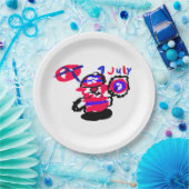 4 juli-feest papieren bordje (Feest)