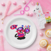 4 juli-feest papieren bordje (Feest)