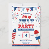 4 juli-feest Patriottische Onafhankelijkheidsdag Kaart (Voorkant)