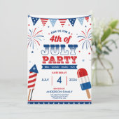 4 juli-feest Patriottische Onafhankelijkheidsdag Kaart (Staand voorkant)