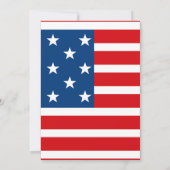 4 juli-feest Patriottische Onafhankelijkheidsdag Kaart (Achterkant)