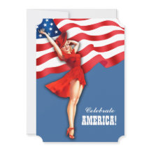 4 juli Feest | Pin-up voor retro gebeurtenissen