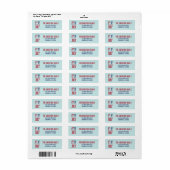 4 juli-feest retouradres etiket (Full Sheet)