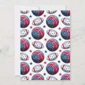 4 juli Feest Sport Ballen Kaart (Achterkant)