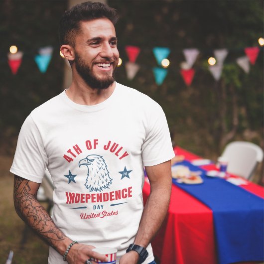 4 juli-feest t-shirt
