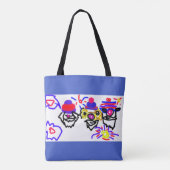4 juli-feest tote bag (Achterkant)