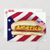 4 juli feest uitnodiging (Voorkant / Achterkant)