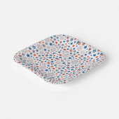 4 juli Feestbekers Papieren Bordje (Gebogen)