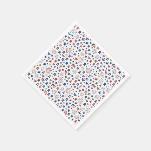 4 juli Feestbekers Servet (Hoek)