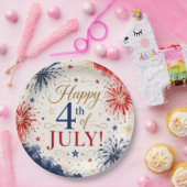 4 juli feestbord papieren bordje (Feest)