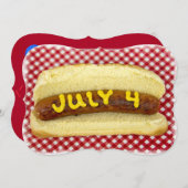 4 juli Feestdag Kaart (Voorkant / Achterkant)