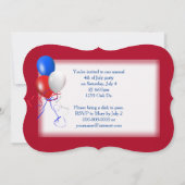 4 juli Feestdag Kaart (Achterkant)