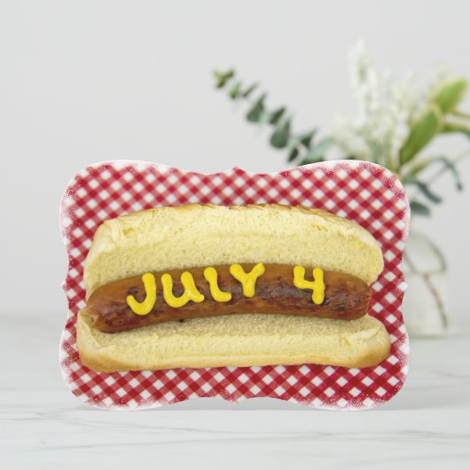 4 juli Feestdag Kaart (Staand voorkant)