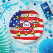 4 juli Feestfeest Papier Borden Papieren Bordje (Feest)