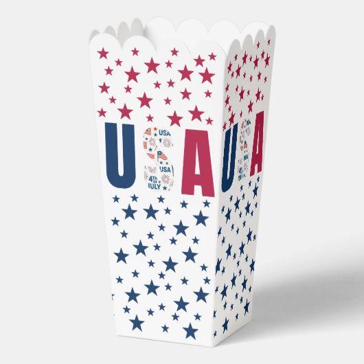 4 juli Feestgeschenkdoos 🎆🇺🇸 Bedankdoosjes (Voorkant)