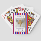 4 juli Feestgunsten Pokerkaarten (Achterkant)