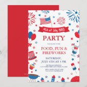 4 juli festival barbecue randframe kaart (Voorkant / Achterkant)